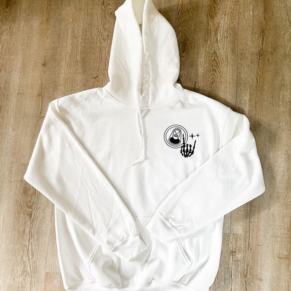 Fueled by energy drinks & anxiety 🥂 Hoodie - Picture 5 of 5